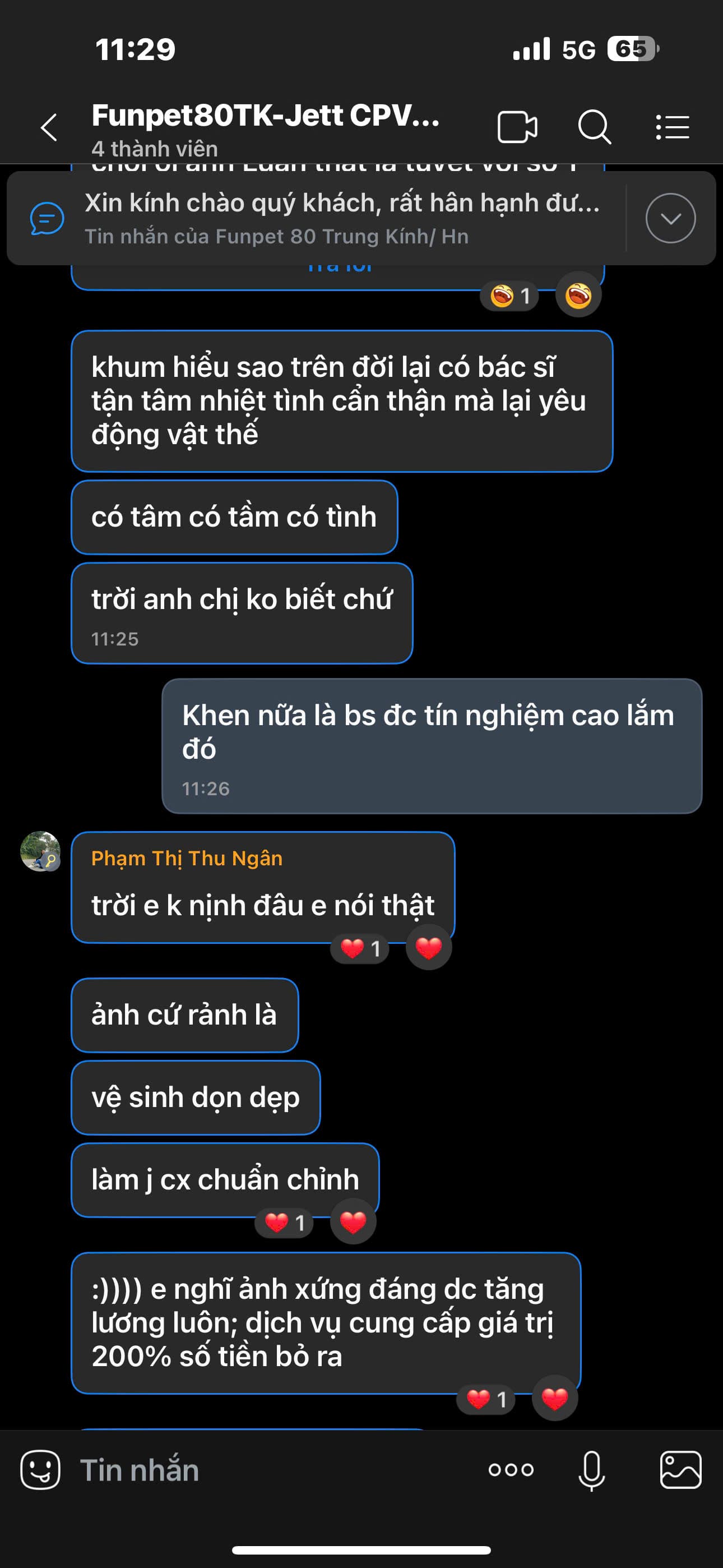 Chị Ngân cảm nhận với Funpet